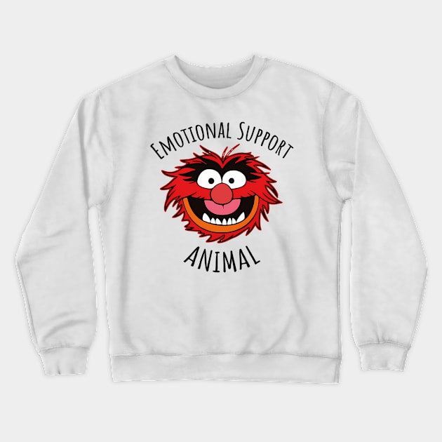 Muppets Emotional Support Animal Crewneck Sweatshirt by sindanke